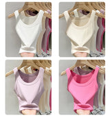 Women Ribbed Round Neck Tank