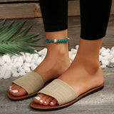 Women Luxury Flat Sandals Designer Slides