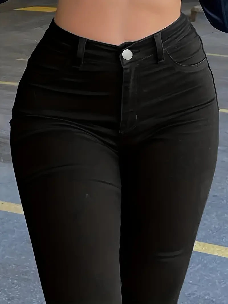 Women Slim Wash Zipper Denim Jeans