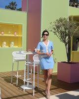 Tossy V-Neck Patchwork Knit Cardigan