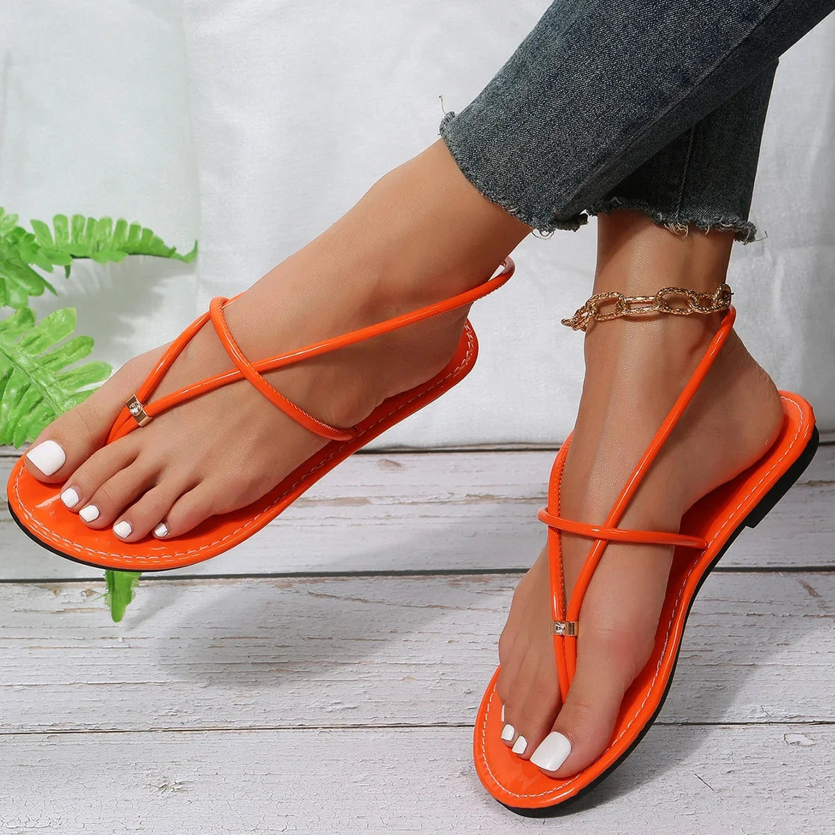 Women Summer Flat Sandals Casual Footwear