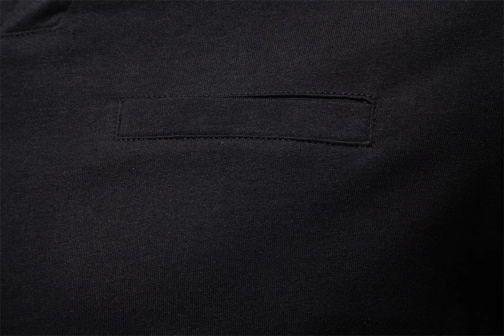 Men Cotton Henley Long Tee