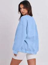 Women Oversized Pullover Sweatshirt Casual Street Top