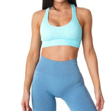Women Ribbed Galaxy Seamless Sports Bra