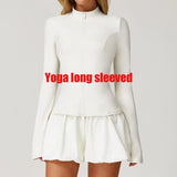 Women's Standing Collar Long Sleeve Yoga Jacket – Summer Training Top