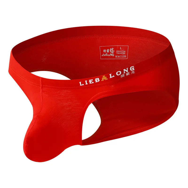 Men's Sexy Cotton Briefs – Seamless Low Rise