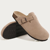 Men Suede Cork Mules