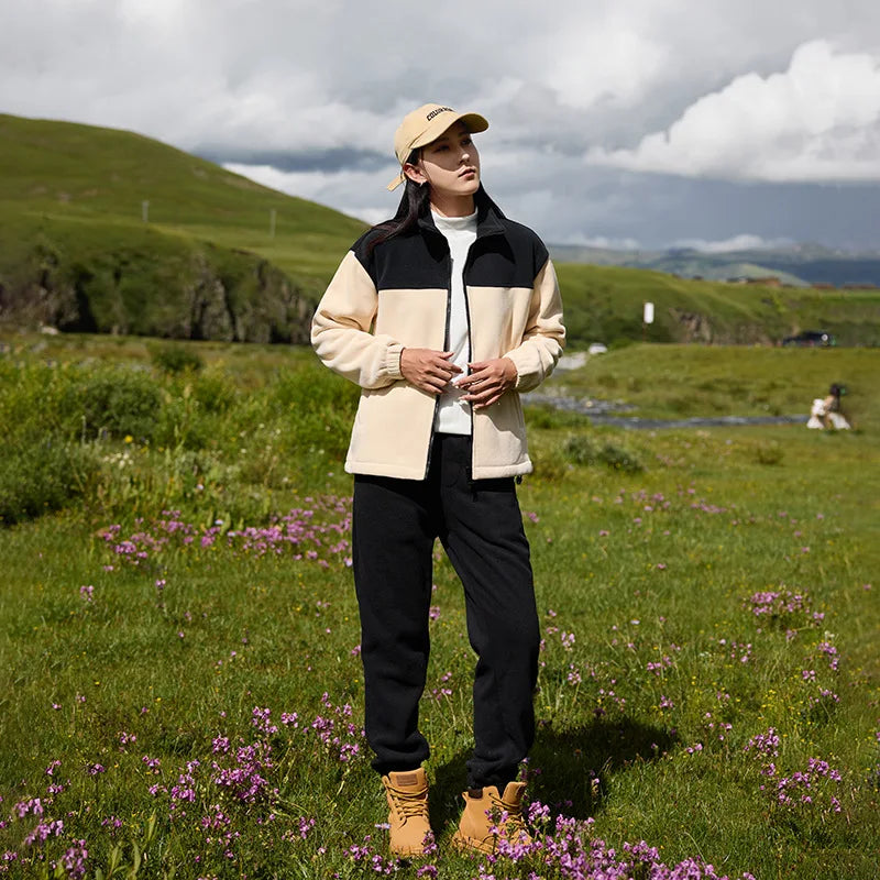 Unisex Plus Size Softshell Fleece Jacket