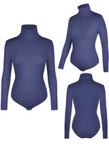 Women High Neck Long Sleeve Bodysuit
