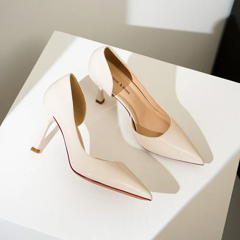 Fashion Women Pumps Patent Leather High Heels