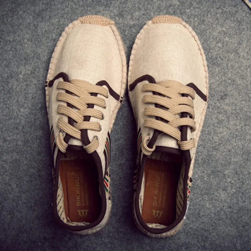 Men’s Luxury Casual Canvas Fisherman Shoes