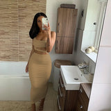 Chic Party Night Dress – Two Piece Set for Women