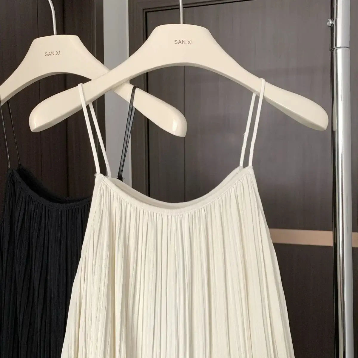 Women Plus Size Loose Spaghetti Strap Pajama Dress