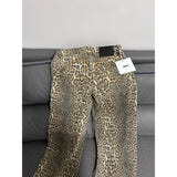 WildFur™ – Leopard Print High Waist Denim Trousers (Statement, Fierce & Urban)