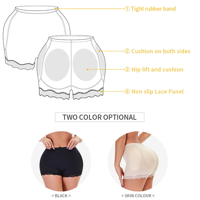 Women Padded Butt Lift Briefs