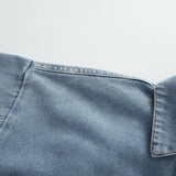 DenimPulse™ – Waist Slim Short Denim Jumpsuit (Playful, Sculpted & Trendy)