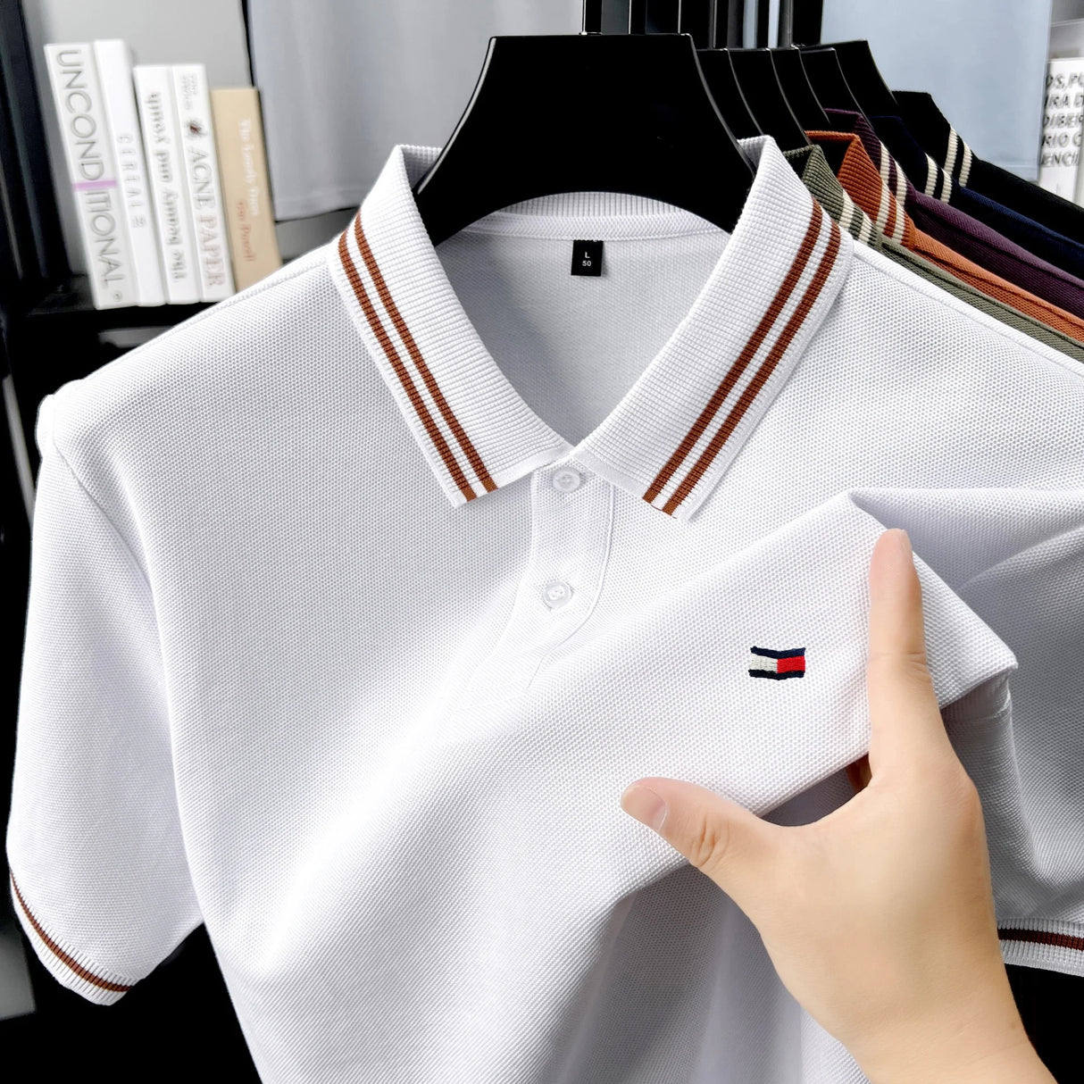 Men Luxury Embroidered Polo T-Shirt