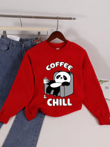 Panda Print Sweatshirt