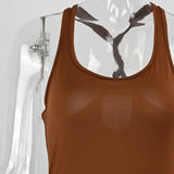 Women Hollow Backless Romper