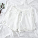 EaseEdge™ – Loose High Waist Denim Shorts 2025 (Chic, Flowy & Cool-Weather Friendly)