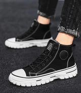 Men’s High-Top Skateboarding Canvas Shoes