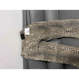WildFur™ – Leopard Print High Waist Denim Trousers (Statement, Fierce & Urban)
