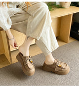 Women’s Retro Platform Half-Slipper Loafers