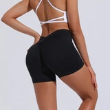 Women V Curve Push Up Yoga Shorts