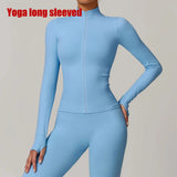 Seamless Women's Long Sleeve Yoga Jacket – Windproof Running Sports Top