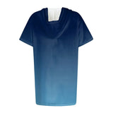 Women Oversized Short Sleeve Hoodie