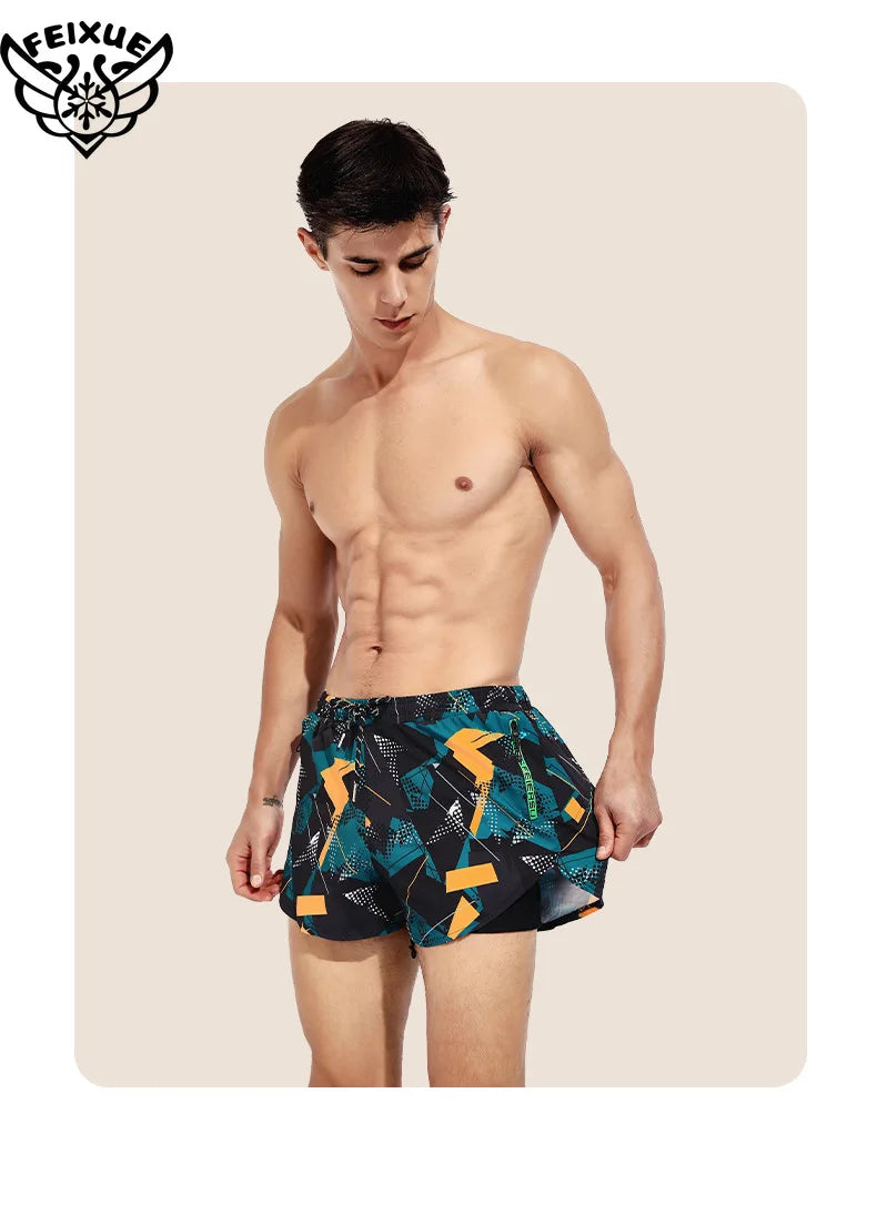 Men's Plus Size Beach Swim Shorts