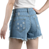 Women’s 3PCS High Waist Ripped Denim Shorts