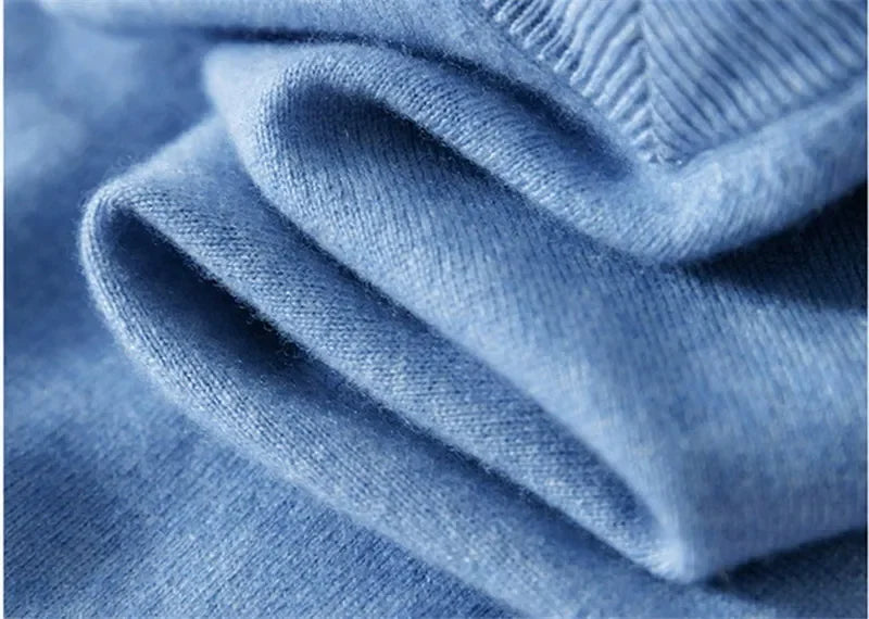 Men's Plus Size Wool V-Neck Sweater