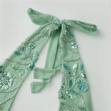 Women Sequin Deep V Tank Top