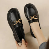 Luxury Platform Loafers with Metal Chain – 2025