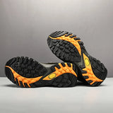HIKEUP Men High Top Outdoor Hiking Boots