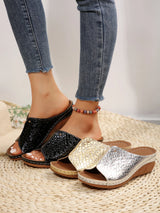 Women Huarache Wedge Sandals Summer Slides