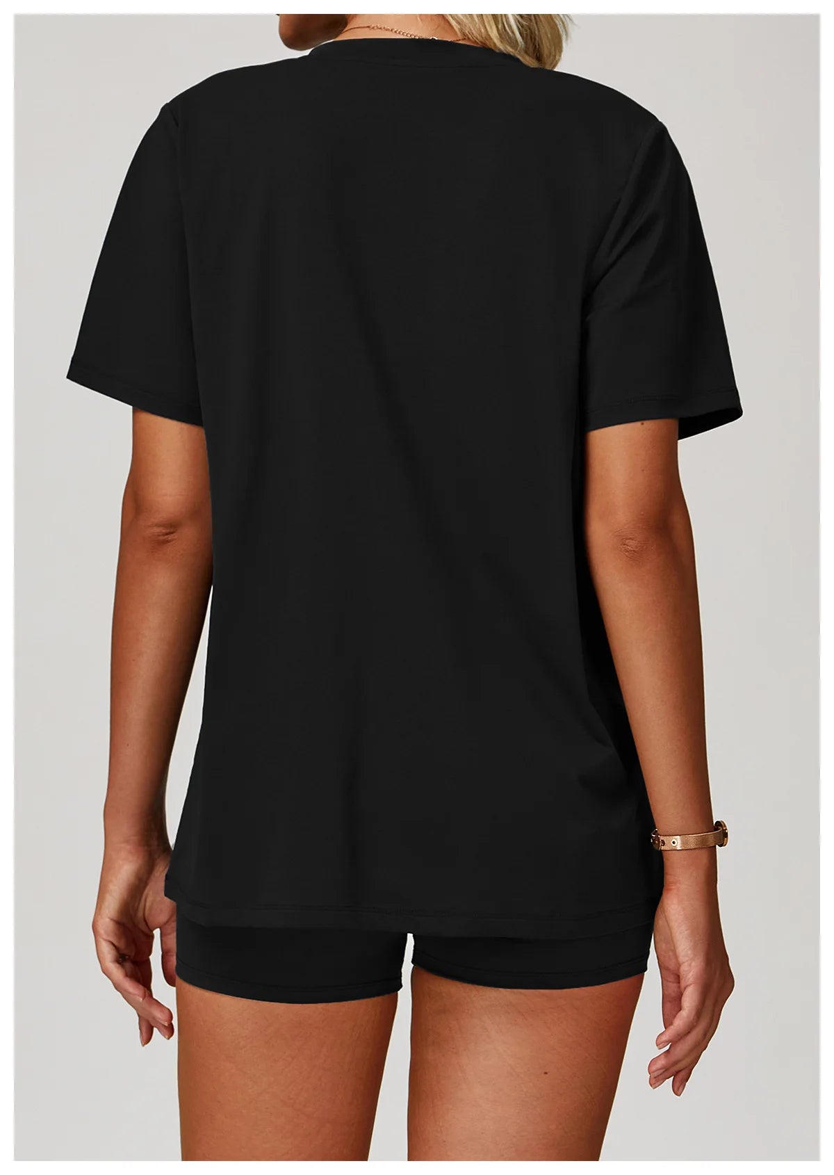 Loose Fit Yoga Tee - Breathable & Quick Dry