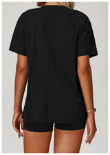 Loose Fit Yoga Tee - Breathable & Quick Dry