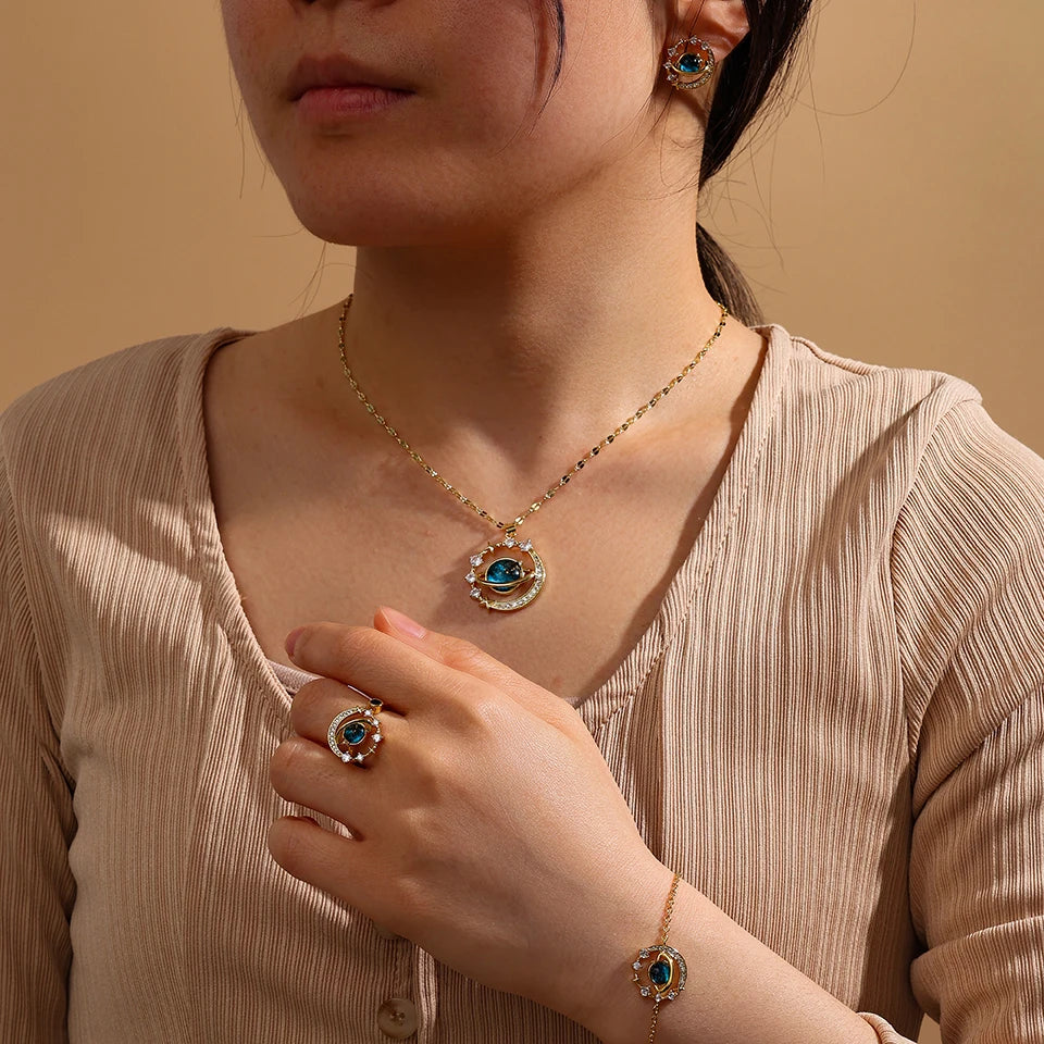 Luxury Zircon Jewelry Set for Women