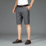 Men Striped Business Shorts