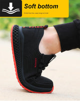 Manlegu Air Mesh Lightweight Safety Sneakers