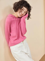 Women's 100% Cashmere Hooded Sweater