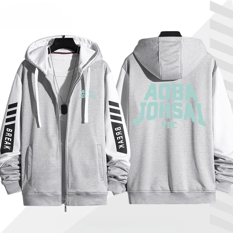 Men Cosplay Zip Hoodie Jacket