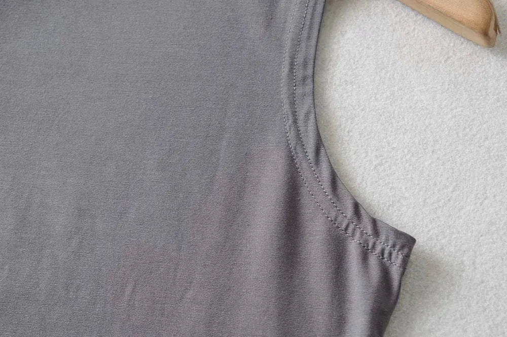 Solid Color Sleeveless Crop Tank Top