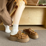 Women’s Retro Platform Half-Slipper Loafers