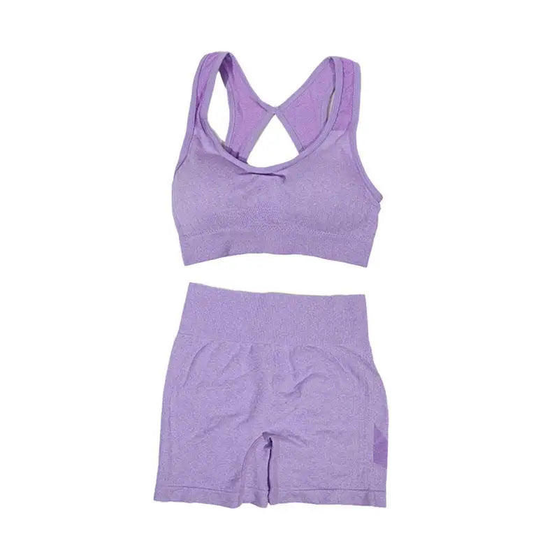 Women Yoga Vest & Shorts Set