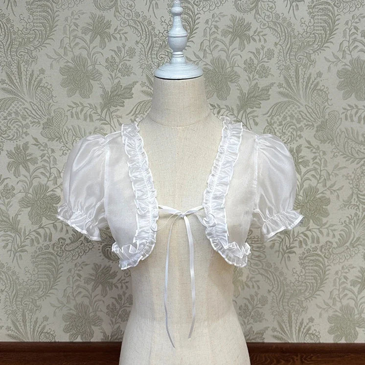 Lolita Summer Cropped Y2K Bolero Shrug