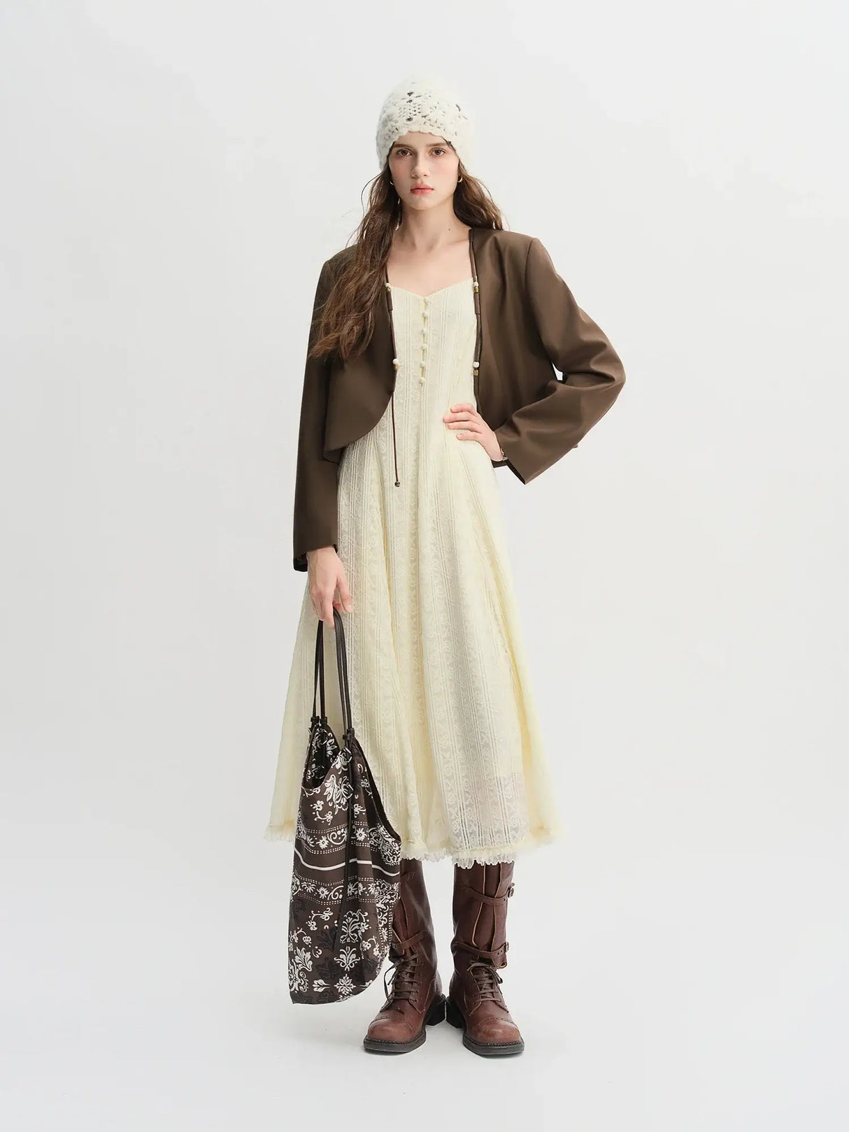 Women Plus Size Beaded Short Jacket