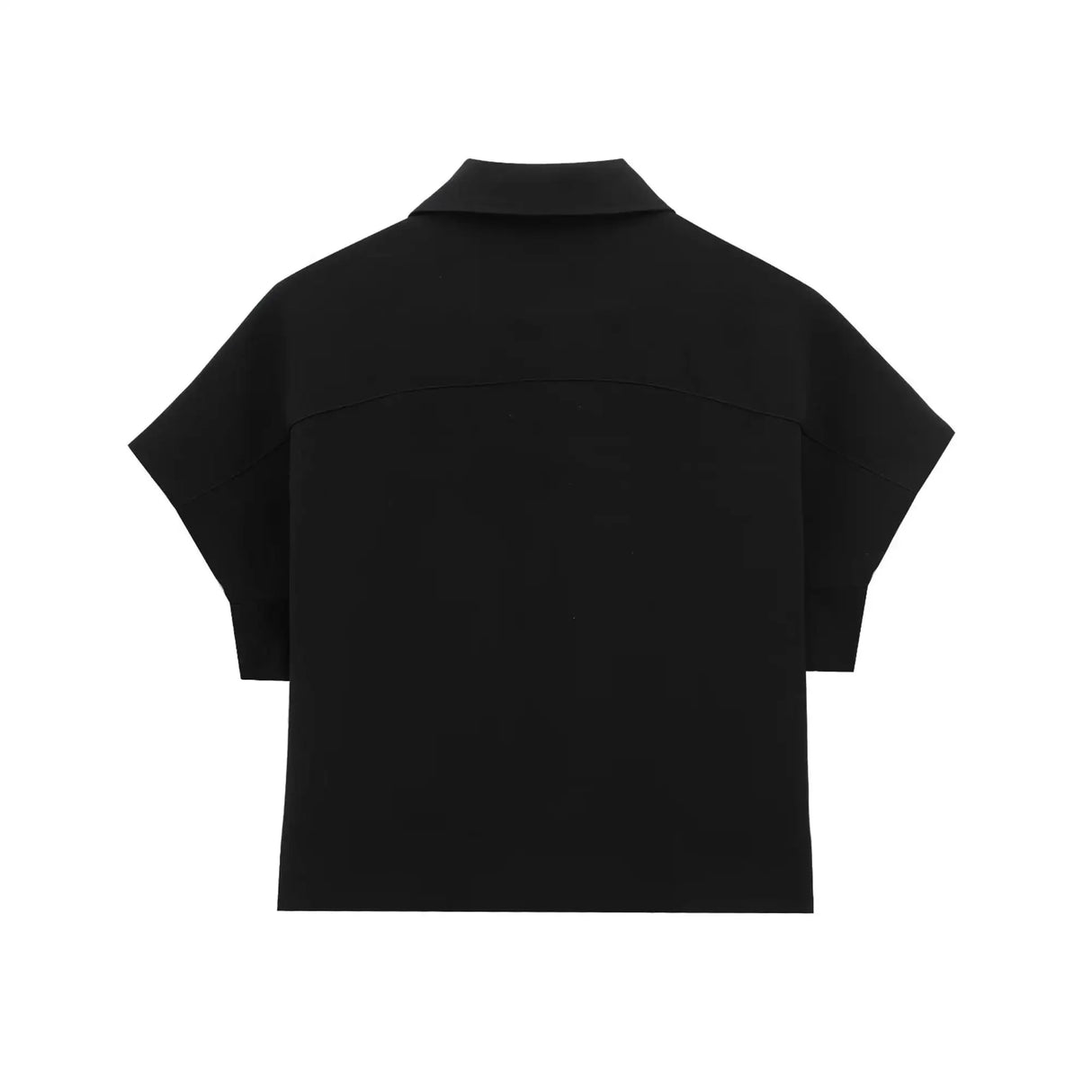 Lapel Zip Wide Leg Pant Set